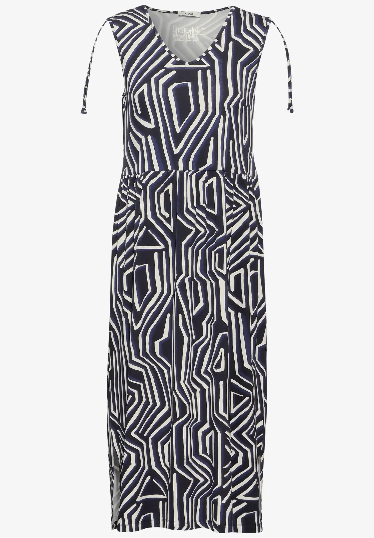 CECIL JERSEY JURK MET PRINT  UNIVERSAL BLUE