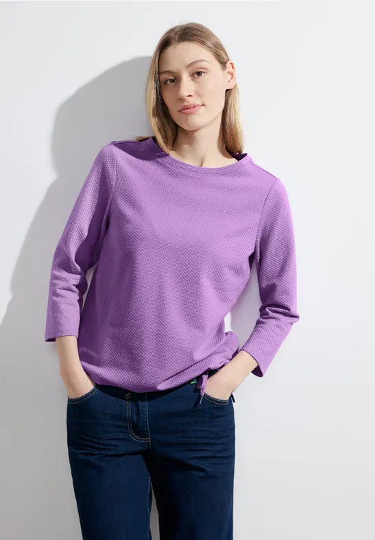 CECIL Shirt met structuur en 3/4
