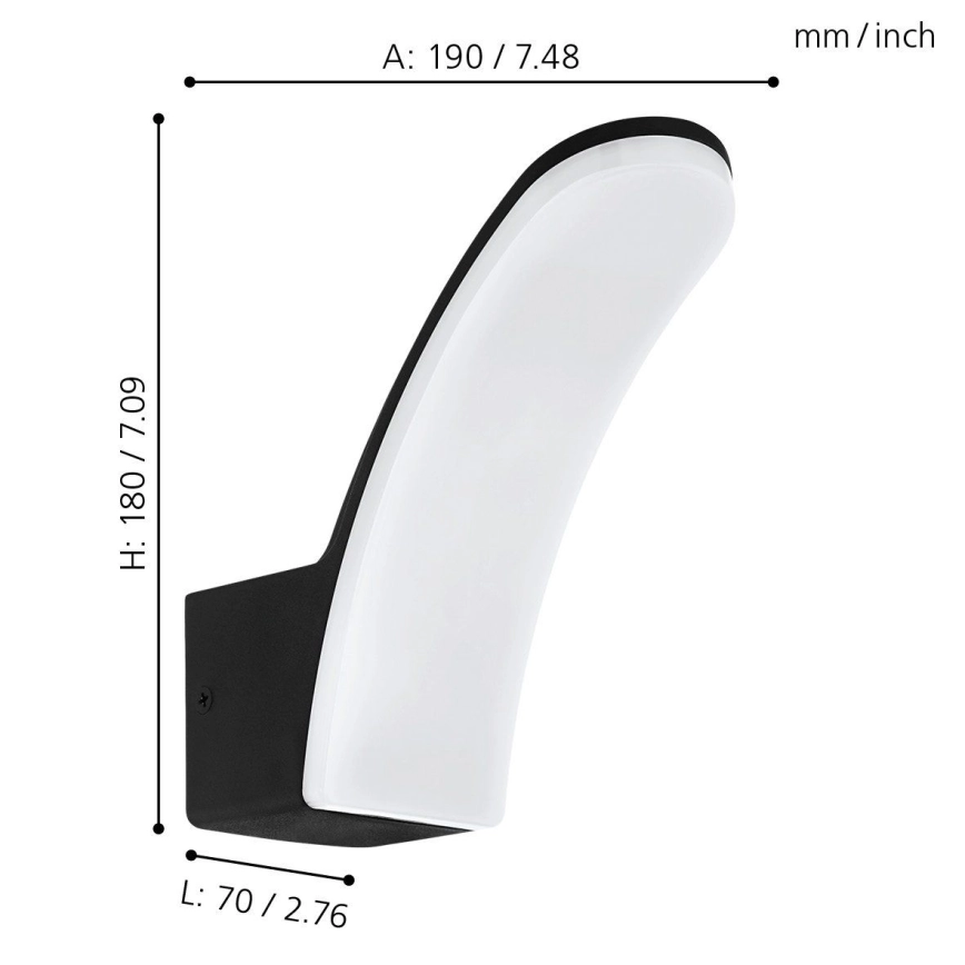 EGLO 74021  LED WANDLAMP VOOR BUITEN LACONELLA LED/11,5W/230V 4000K IP44