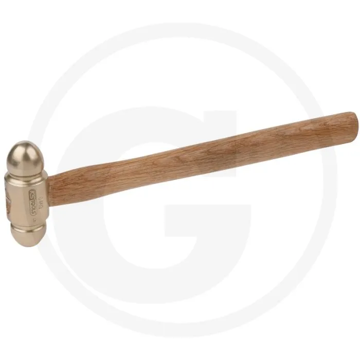 KS TOOLS BRONZE SCHLOSSERHAMMER 200G  AMERIKAANS MODEL, VONKVRIJ, 310MM LANG