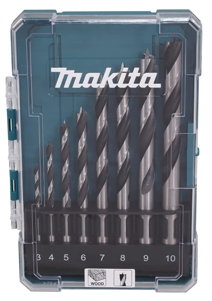 MAKITA HOUTSPIRAALBORENSET 8DELIG D77257