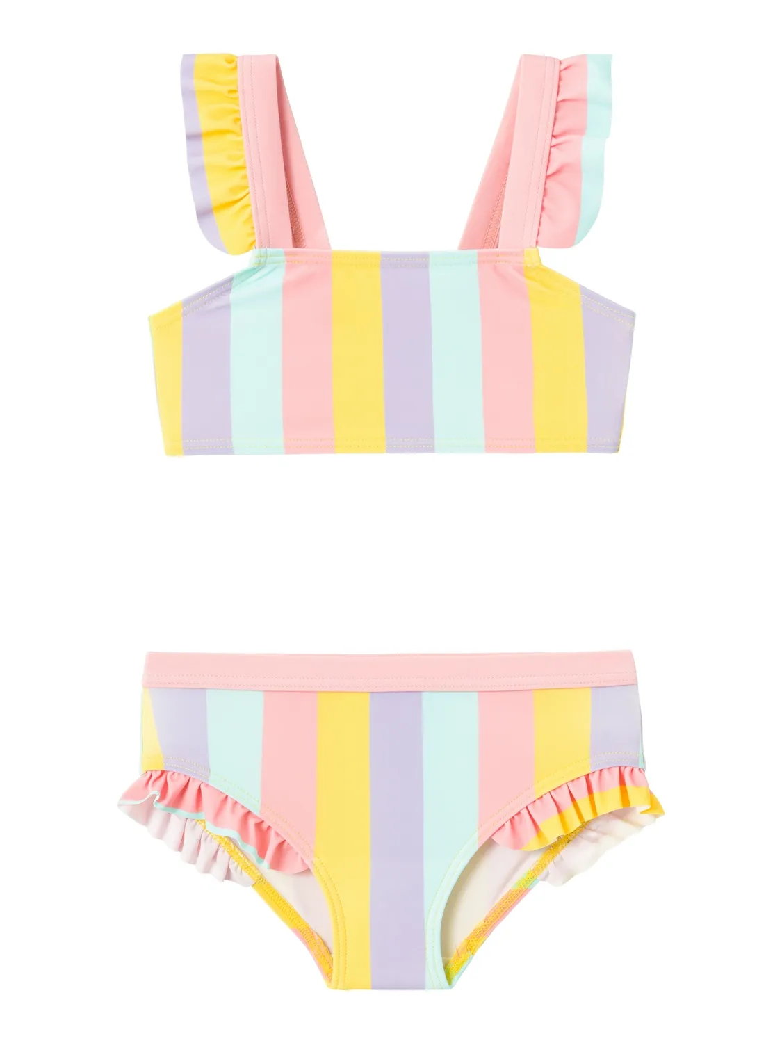 Name It Meisjes Bikiniset Kinderen NMFZULLE Gestreept Multicolor