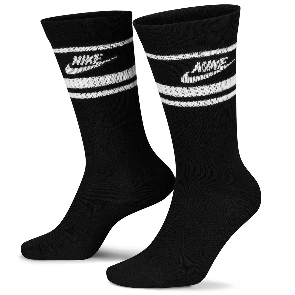 NIKE SB SPORTWEAR EVERYDAY ESSENTIAL CREW SOCK BLACK/WHITE 3PACK