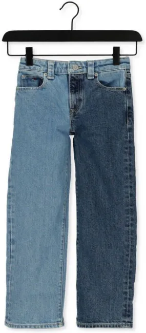 TOMMY HILFIGER Meisjes Jeans Girlfriend Colorblock Blauw
